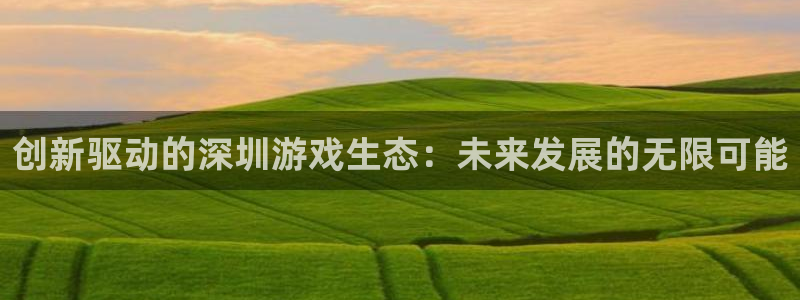沐鸣娱乐2登录平台官网网址：创新驱动的深圳游戏生态：未来发展的无限可能