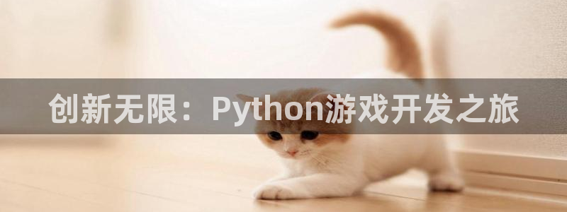 沐鸣2注册：创新无限：Python游戏开发之旅