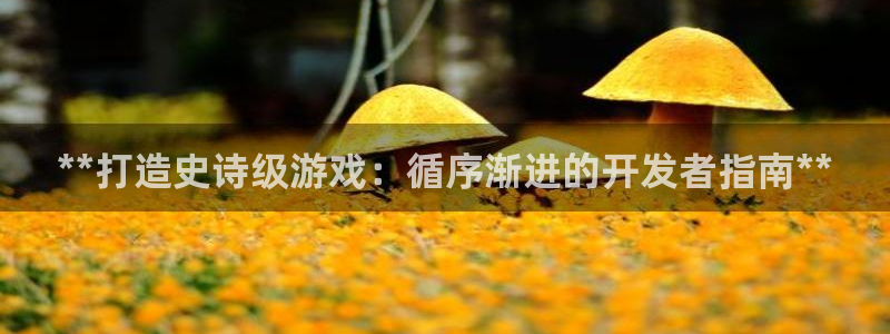 沐鸣2注册登录地址：**打造史诗级游戏：循序渐进的开发者指南**