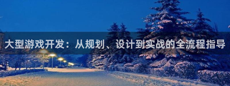 沐鸣2产7O777：大型游戏开发：从规划、设计到实战的全流程指导